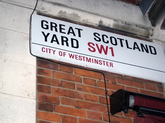 great scotland yard, street sign, london